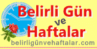 belirli gn ve haftalar